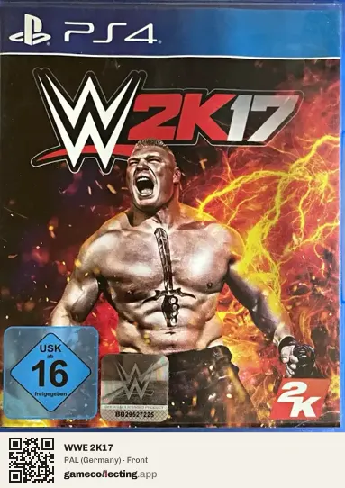 WWE 2K17 PlayStation 4, Germany box front