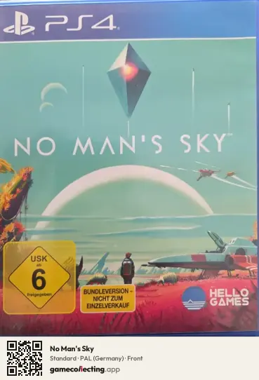 No Man's Sky PlayStation 4, Germany box front
