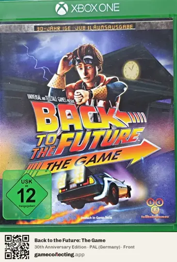 Back to the Future: The Game Xbox One, Germany box front