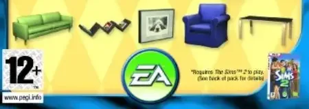 The Sims 2: IKEA Home Stuff, the PEGI square on its front