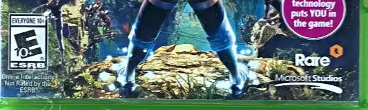 Kinect Sports Rivals, the ESRB box on its front
