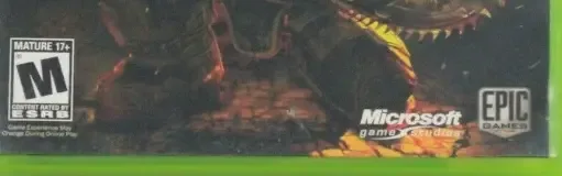 Gears of War, the ESRB box on its front