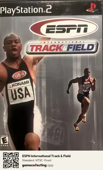 ESPN International Track & Field PlayStation 2, NTSC box front