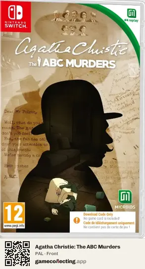Agatha Christie: The ABC Murders Nintendo Switch, PAL box front