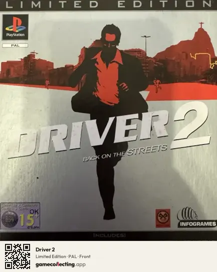 Driver 2 PlayStation, PAL box front