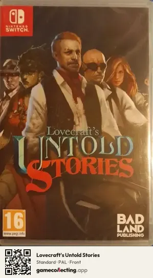 Lovecraft's Untold Stories Nintendo Switch, PAL box front