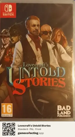 Lovecraft's Untold Stories Nintendo Switch, PAL box front