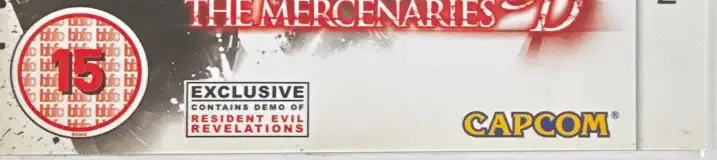 Resident Evil: The Mercenaries 3D, the USK square on its front