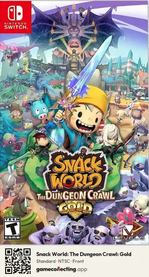 Snack World: The Dungeon Crawl: Gold Nintendo Switch, NTSC box front