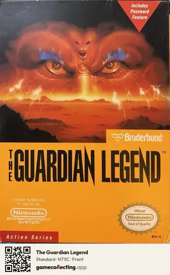 The Guardian Legend Nintendo Entertainment System, NTSC box front