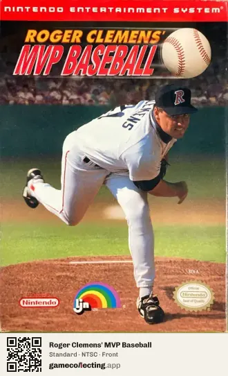 Roger Clemens' MVP Baseball Nintendo Entertainment System, NTSC box front