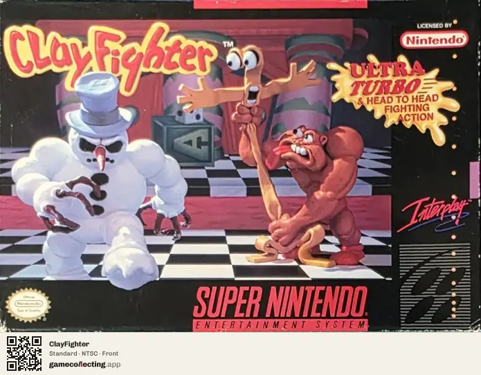 ClayFighter Super Nintendo Entertainment System, NTSC box front