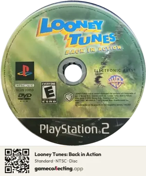 Looney Tunes: Back in Action PlayStation 2, NTSC disc