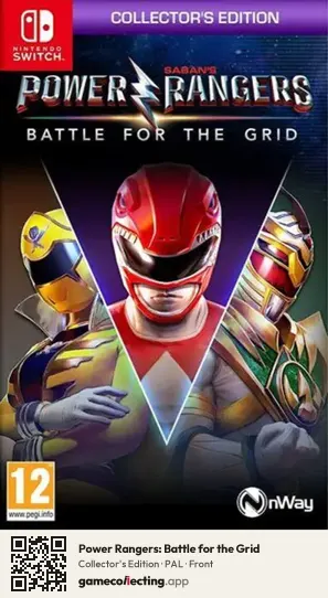 Power Rangers: Battle for the Grid Nintendo Switch, PAL box front