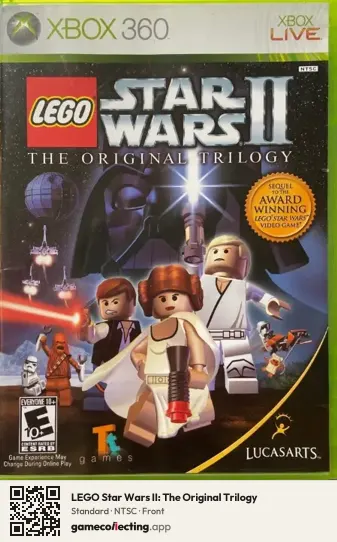 LEGO Star Wars II: The Original Trilogy Xbox 360, NTSC box front