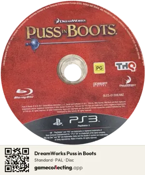 DreamWorks Puss in Boots PlayStation 3, PAL disc