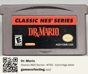Dr. Mario Game Boy Advance, NTSC cartridge label