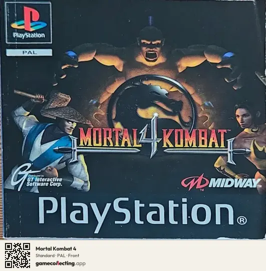 Mortal Kombat 4 PlayStation, PAL box front