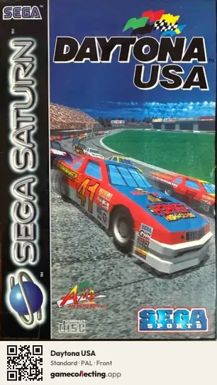 Daytona USA Sega Saturn, PAL box front