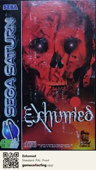 Exhumed Sega Saturn, PAL box front