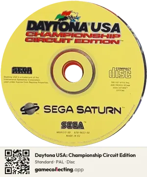 Daytona USA: Championship Circuit Edition Sega Saturn, PAL disc