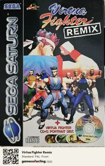 Virtua Fighter Remix Sega Saturn, PAL box front