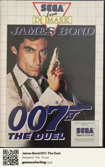 James Bond 007: The Duel Sega Master System, PAL box front