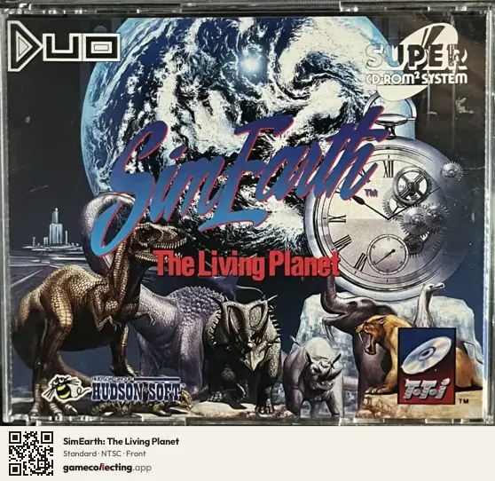 SimEarth: The Living Planet TurboGrafx-CD, NTSC box front