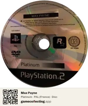 Max Payne PlayStation 2, PAL disc