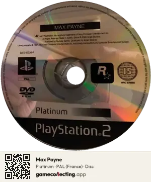 Max Payne PlayStation 2, PAL disc