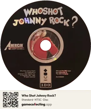 Who Shot Johnny Rock? 3DO Interactive Multiplayer, NTSC disc