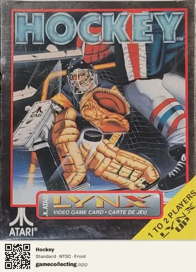 Hockey Atari Lynx, NTSC box front