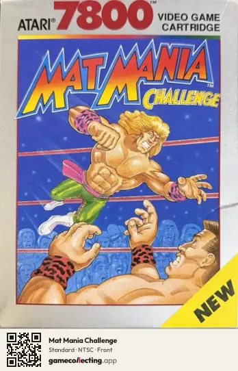 Mat Mania Challenge Atari 7800, NTSC box front