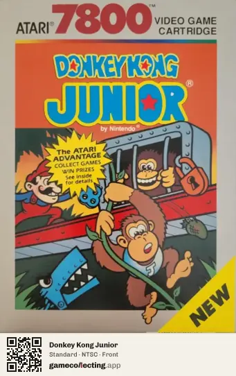 Donkey Kong Junior Atari 7800, NTSC box front
