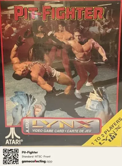 Pit-Fighter Atari Lynx, NTSC box front