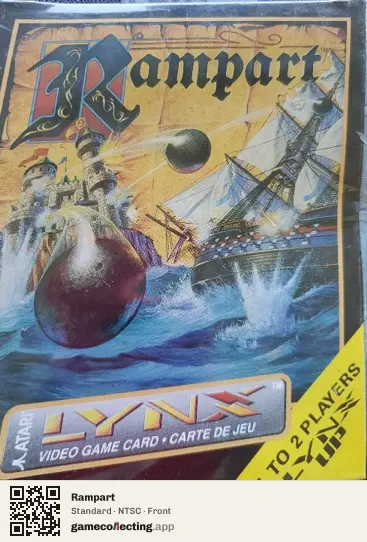 Rampart Atari Lynx, NTSC box front