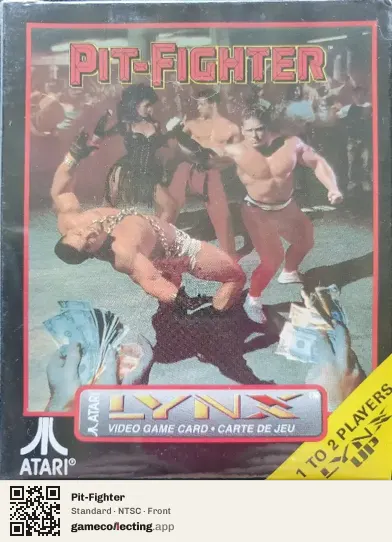 Pit-Fighter Atari Lynx, NTSC box front