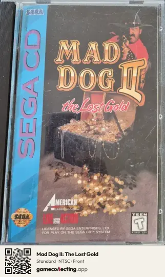 Mad Dog II: The Lost Gold Sega Mega-CD / Sega CD, NTSC box front