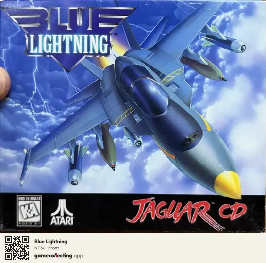 Blue Lightning Atari Jaguar CD, NTSC box front
