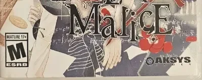 Collar x Malice, the ESRB box on its front