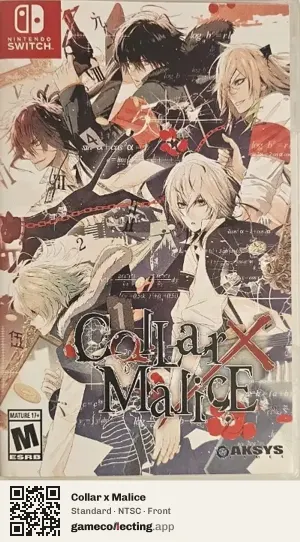 Collar x Malice Nintendo Switch, NTSC box front