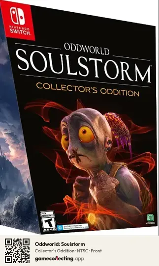 Oddworld: Soulstorm Nintendo Switch, NTSC box front