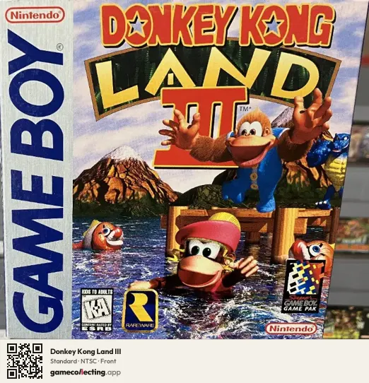 Donkey Kong Land III Game Boy, NTSC box front