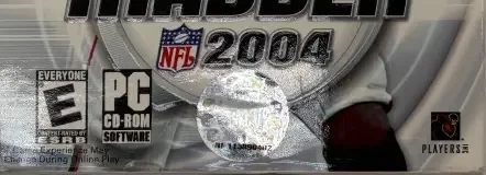 Madden NFL 2004, the ESRB box on its front