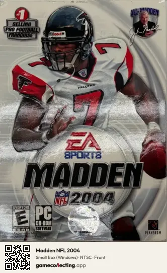 Madden NFL 2004 Computer, NTSC box front