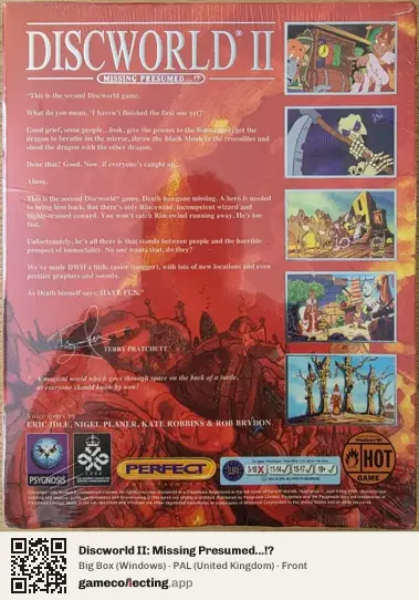 Discworld II: Missing Presumed...!? Computer, United Kingdom box front