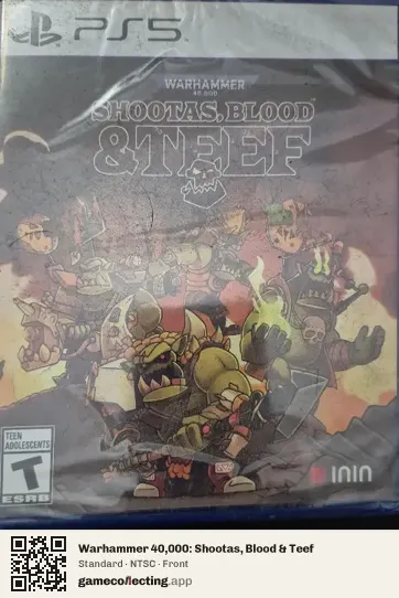 Warhammer 40,000: Shootas, Blood & Teef PlayStation 5, NTSC box front
