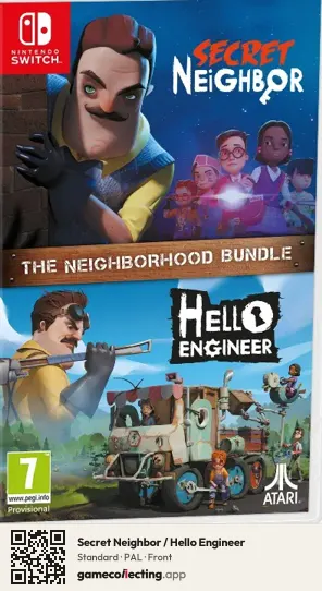 Secret Neighbor / Hello Engineer Nintendo Switch, PAL box front