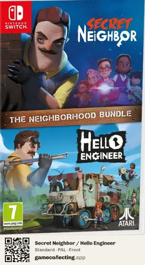 Secret Neighbor / Hello Engineer Nintendo Switch, PAL box front