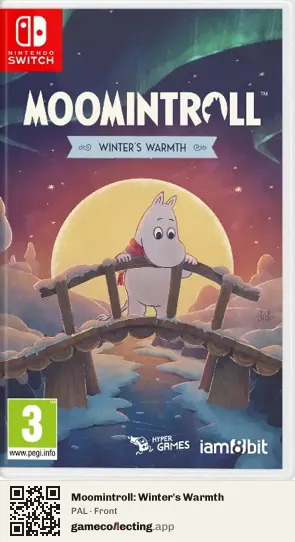 Moomintroll: Winter's Warmth Nintendo Switch, PAL box front